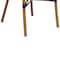 Flash Furniture Bordeaux French Bistro Stacking Chair w/Arms, Navy and White PE Rattan and Bamboo Print Alum Frame SDA-ADS642142-NVYWH-NAT-GG - alternate 9